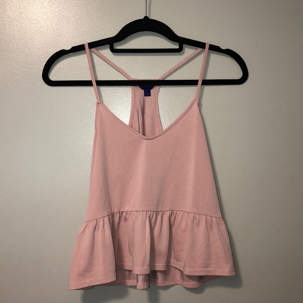 Pink flowy tank